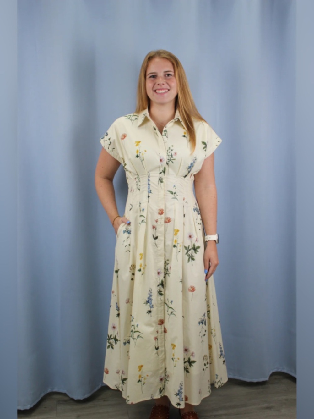 Printed maxi dress